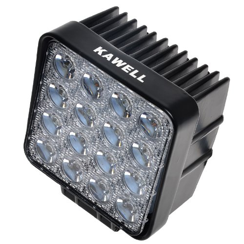 KAWELL® 48W LED Spot Lights 4.3" 30 degree Square Mounting Bracket for SUV Boat 4x4 Jeep Lamp heavy duty vehicles