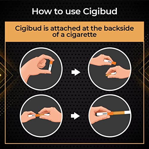 Image of NANOCLEAN GLOBAL PVT. LTD Cigibud filters | Nanoclean Technology Reusable anti smoking filters for quit smoking | Reduce tar and smoke | As Seen on Shark Tank - Orange Color - Pack of 1-30 Filters