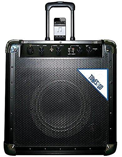 TUNES2GO GA11080 Portable PA System and Guitar Amplifier