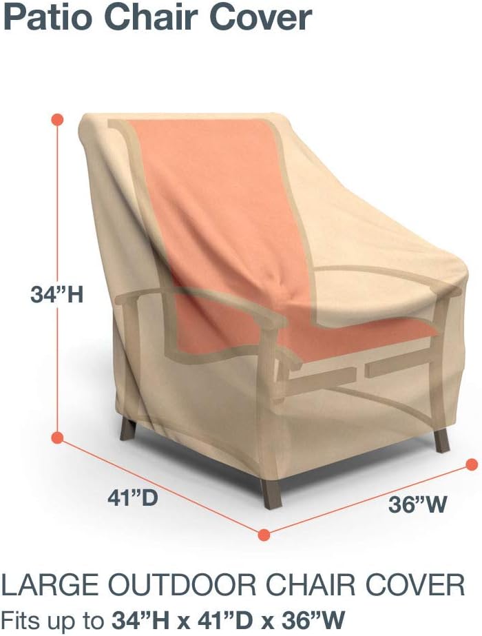 EmpirePatio Classic Nutmeg Patio Chair Cover, 34" H x 36" W x 41" Deep