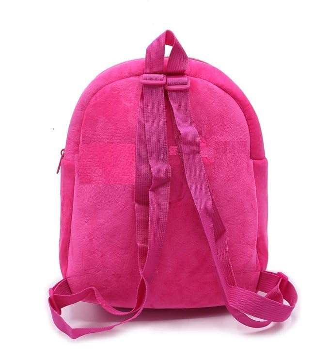 Image of Frantic Kids Velvet School Bag soft plush standard Cute Backpack Baby Girl Preschool Mini Travel Bags Ideal for Baby Girl & Baby Boy & Toddlers Picnic Carry Travelling Bags (2-5 Years)