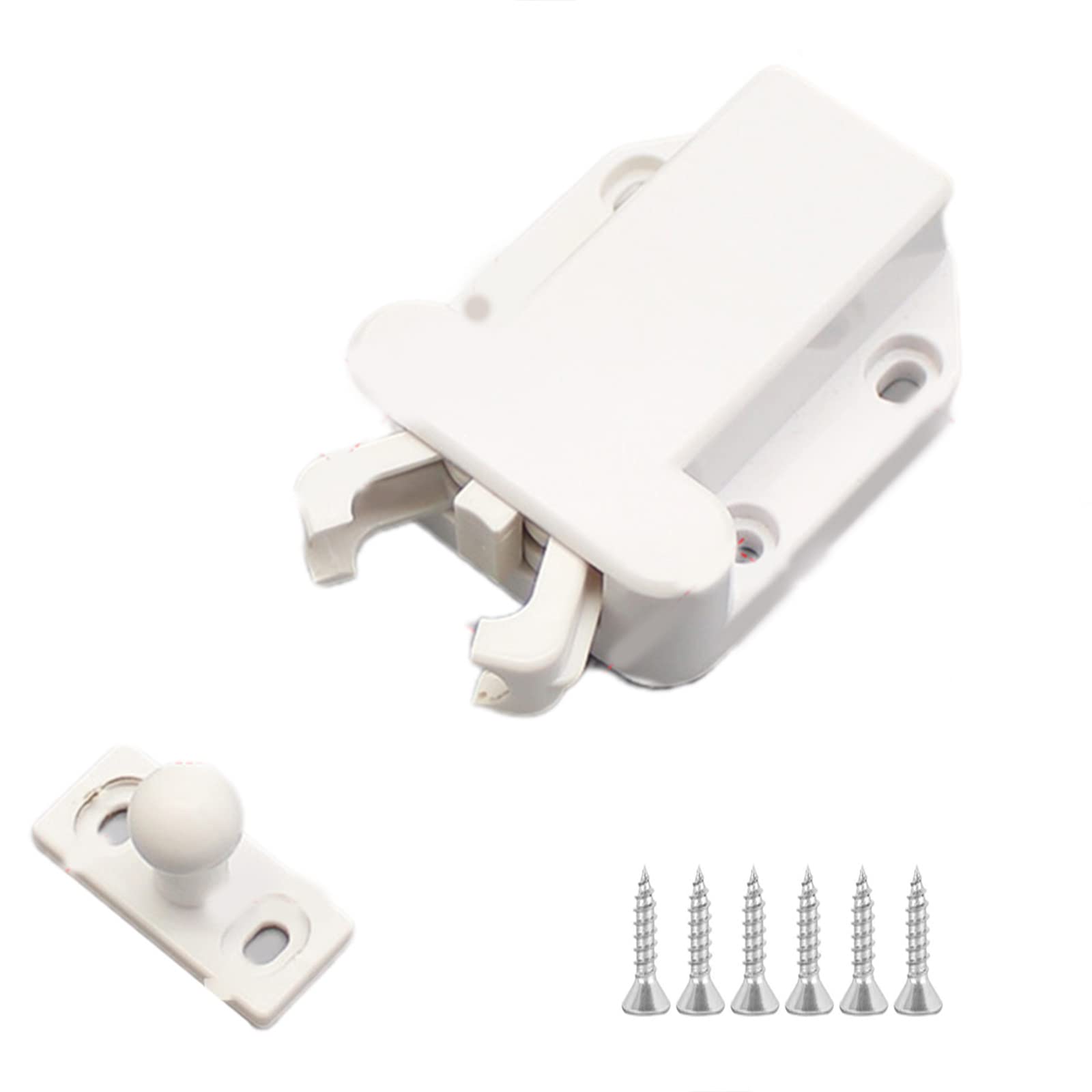 Invisible Furniture Cabinet for Touch for Latch with Mute Function Push to Open Catch for Cupboard Ward Hidden Door Push Latches