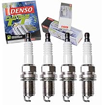 4 pc DENSO Platinum TT Spark Plugs compatible with Toyota Echo 1.5L L4 2000-2005
