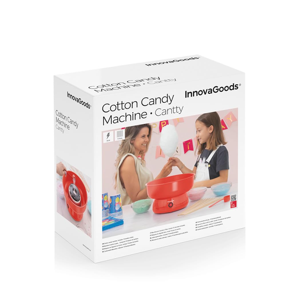 InnovaGoods - Máquina de Algodón de Azúcar SweetyCloud