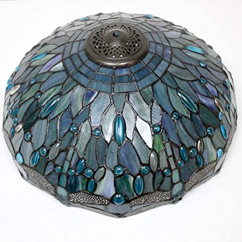 Image of WERFACTORY Tiffany Lamp Series Stained Glass Style Lampshade Decorative Living Room Bedroom