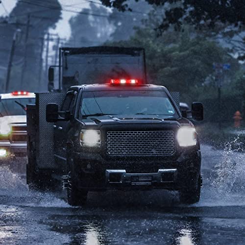 Nilight 12 Inch Roof Top Strobe Lights 48Led Hazard Light Emergency Safety Warning Led Flashing Light Bar Magnetic Mount 12V 24V Cars Trucks Tractors Snow Plows Construction Vehicles，2 Years Warranty #TOP6