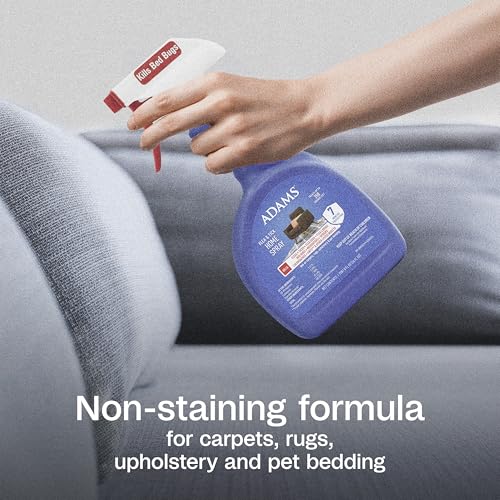 ADAMS Flea & Tick Home Spray for Indoor House Treatment, Kills Bed Bugs, Fleas, & Ticks, for Carpet, Furniture & Pet Bedding, Controls Fleas, Ticks, Bed Bugs, Cockroaches, Spiders & Mosquitoes, 24 oz - Image 4