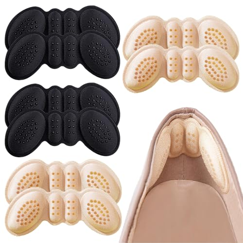 Image of 4 Pairs Heel Pads for Shoes, That are Too Big Heel Grips for Women Men,Heel Inserts for Shoes Anti-Wear Pads for High Heels,Heel Cushion Inserts Prevent Slipping, Rubbing, Blisters, Heels Pain