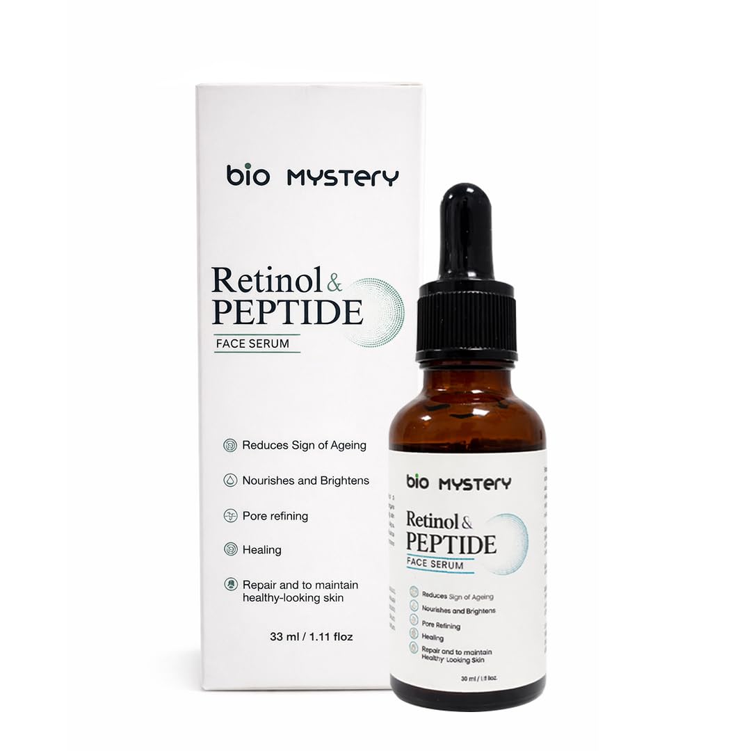 Amazon.com: Bio Mystery Retinol & Peptide Face Serum (33ml / 1.12