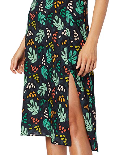 Vestido Evasê, Sommer, Feminino, Marinho/Verde/Azul, 38