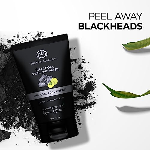 The Man Company Charcoal Face Care Kit with Peel Off Mask, Face Wash & Face Scrub | Nourishes Skin, Tan Removal, Glowing Skin - Gift Set of 3 - Image 3