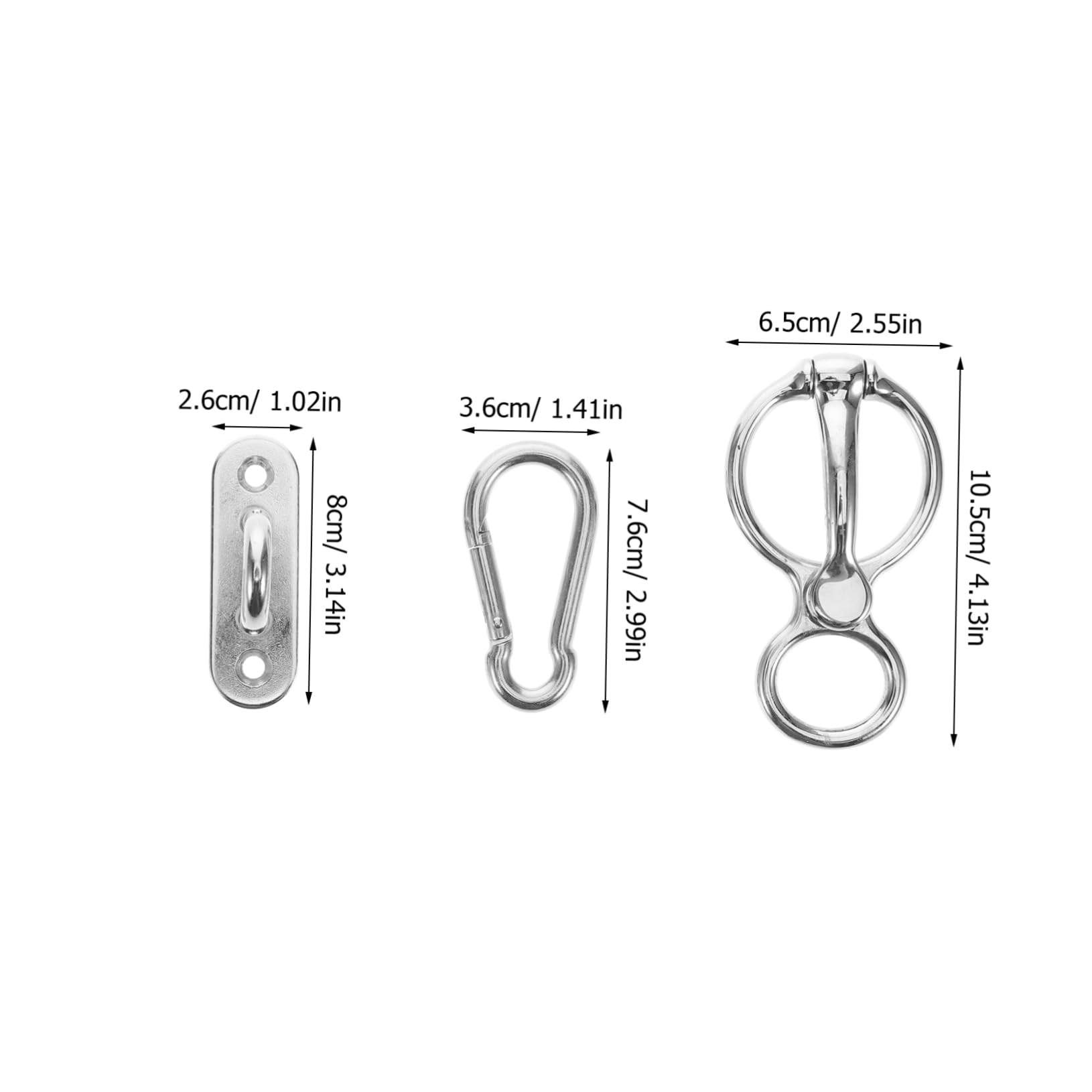 POPETPOP Stainless Steel Horse Tie Ring Heavy Duty Horse Barn Supplies Easy Attachment