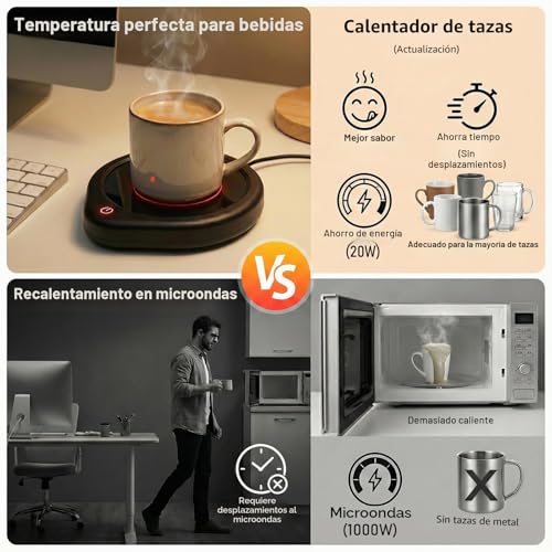 Calentador de tazas de café Oracer que evita que se enfríe tu leche o té 5