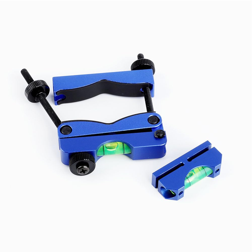 Scope Leveling Tool Kit, 25.4/30mm Scope Mounting Level with 2 Magnetic Universal Level Bubbles (Blue)