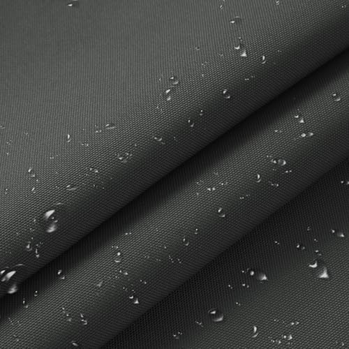 1200D Thicken Waterproof Canvas Fabric by The Yard 58' W Water-Resistant Polyester Fabric Heavy Duty Outdoor Upholstery Material for Chair Patio Cushion Furniture Cover Sewing DIY, 2 Yards Grey