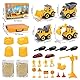 FRUSE Magic Toy Sand Für Kinder,Magic Spielsand Koffer mit Sand,4 Baufahrzeuge,4 Sandformen, Spielsand Baukasten,Sensorisch Sandspielzeug Spielsand für Jungen Mädchen Alter 3 4 5 6 7+ Jahre Alt