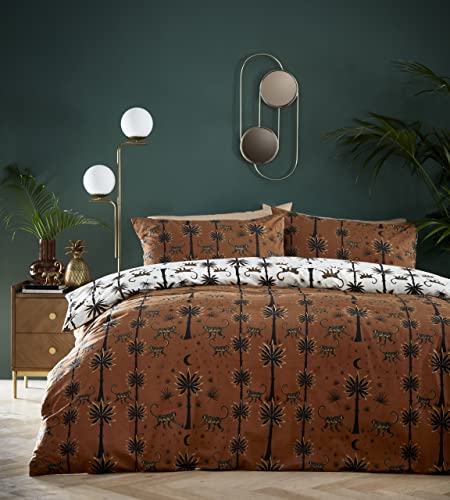 Wylder Tropics Desert Monkey Duvet Cover Set, Amber, Single