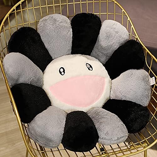 CYNY Colorful Plush Toy, Sunflower Stuffed Doll Smiling Face Toy Cushion Pillow Home Bedroom Car Decoratio Ornaments, Soft and Comfortable (G,15.75in)