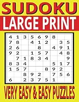 Sudoku - LARGE PRINT: 110 VERY EASY and EASY level puzzles, One per Page, Easy to Read, Great for Beginners and Seniors. (Sudoku Books by Michael Martin) B0CMPBV2NJ Book Cover