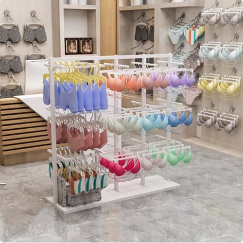 Présentoir Multifonctionnel pour Chaussettes et Foulards : Étagère Commerciale en Métal