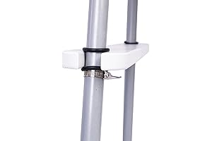 Dadouman Adjustable Steel Clamps & Round Rubber Rings for IKEA Footrest -...