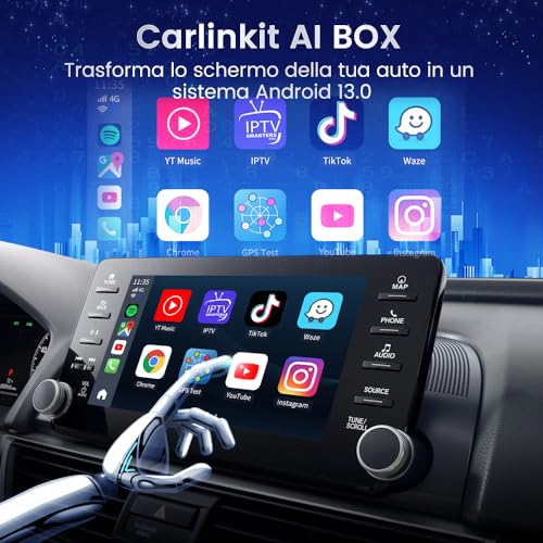 CarlinKit Android 13 CarPlay AI BOX, 8 GB+128 GB