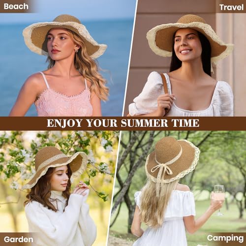 Image of Beach Hats for Women - Beach Hat Womens UPF 50+, Packable Sun Hat Women