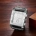 Avaner Men's Leather Square Watches: Steampunk Oversize Large Dial Big Face Wide Band Wrist Watch