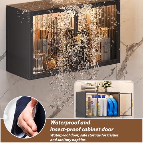 Armario de cocina de pared sin perforaciones multiusos de ancho regulable 4