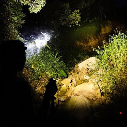 Lámparas de cabeza LED recargables con diadema ajustable impermeable para pesca 4