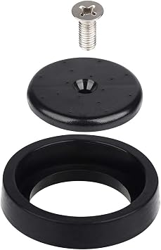 TBER Black Pre-Rinse Spray Valve Repair Kit for All Commercial Kitchen Sink Sprayer Spray Face Bumper and Screw Repair Part Black