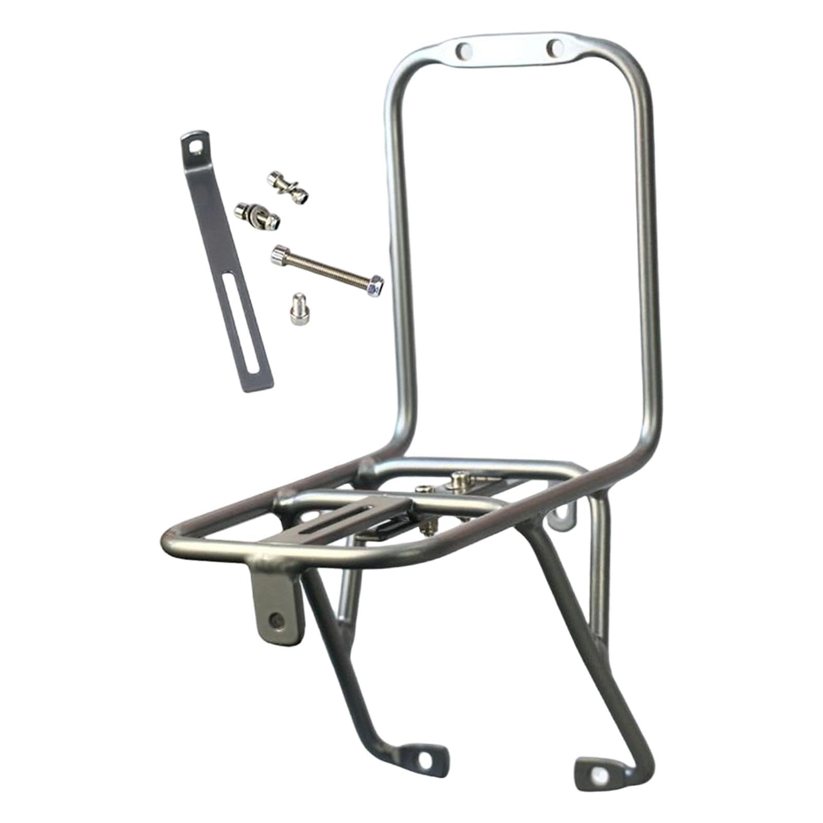 Bike Front Cargo Rack Professional Accessory Aluminum Alloy for V Brake Bike Silver Sporting Goods|Cycling|Bicycle Accessories|Carrier & Pannier Racks