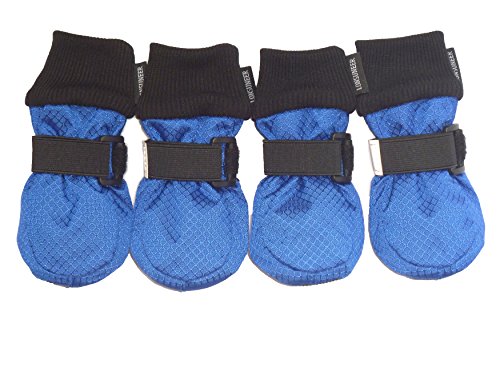 LONSUNEER Paw Protector Dog Boots Soft Sole Nonslip and Safe Reflective Set of