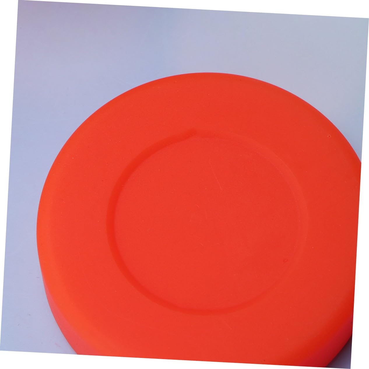 Lot de 10 Rondelles de Hockey PVC Orange à Dureté Réglable Finition Mate Palets de Hockey sur Glace en Caoutchouc Accessoire Sportif Usage Adulte et Entraînement