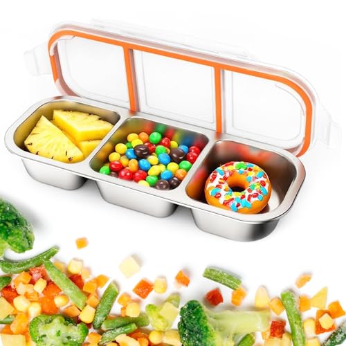 Galenecx Contenedores de Acero Inoxidable para Bocadillos