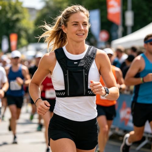 Soporte de móvil para chaleco que evita rebotes al correr y entrenar 3