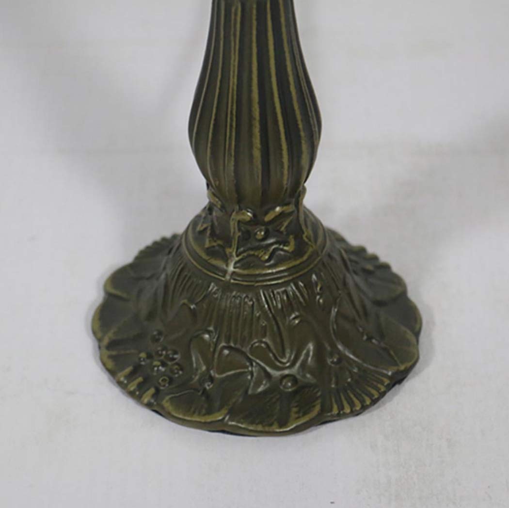 8-calowe lampy stołowe w stylu Retro Art Stained Glass'ego witrażowe lampy niebiesko-białe, ręcznie robione lampki nocne, lampy dzienne