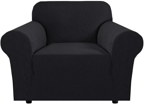 Miniatura 30 de H.VERSAILTEX Funda elástica para sillón, cubierta de sofá, protector de muebles, alto spandex, cuadros pequeños, jacquard tejido, fundas de sofá