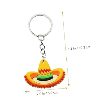 Amazon.co.jp: OKUMEYR 個 漫画キーホルダー タコス メキシコの