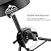 EASTROCK Drum Throne,Padded Drum Seat Drumming Stools with Anti-Slip Feet for Adults and Kids Drummers (Black)