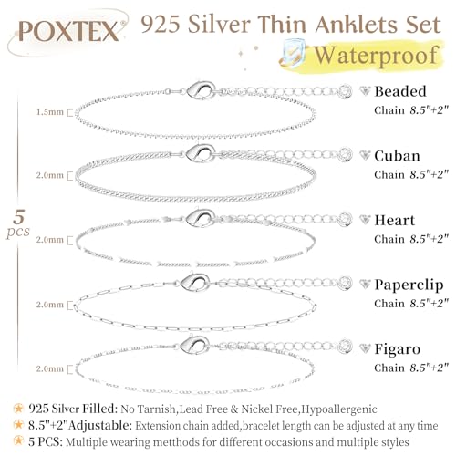 Image of Extra Large Anklets for Women Waterproof, 14K Gold Plated Stack Anklets for Women Plus Size, 10 inch+2 inch Non Tarnish Large Ankle Bracelets for Women, Summer Big Ankles Set, Beach Bikini Vacation Jewelry