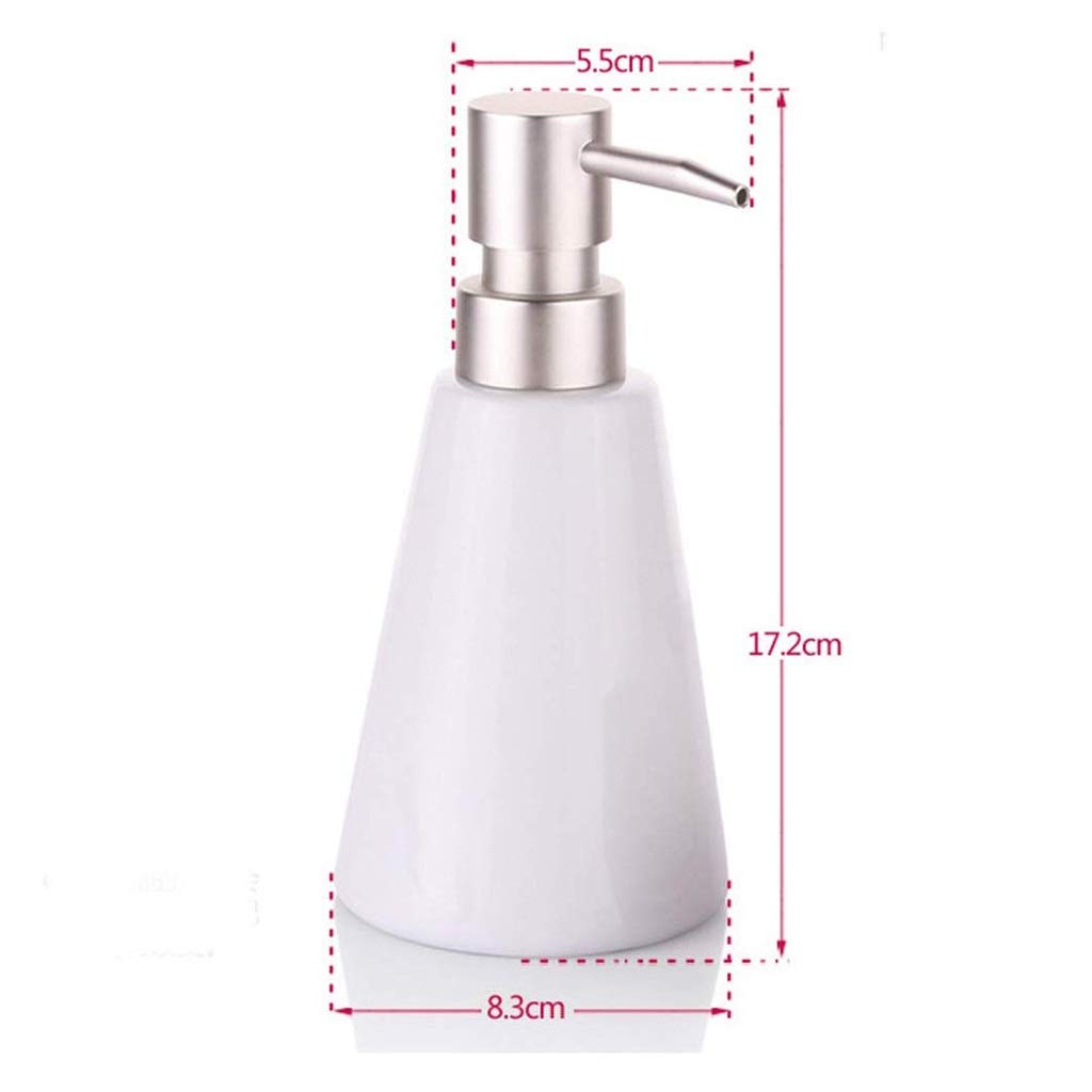 Dispenser di sapone – Dispenser per sapone liquido, dispenser per sapone liquido, dispenser per sapone liquido, dispenser per lozioni in ceramica, per cucina, bagno, bagno