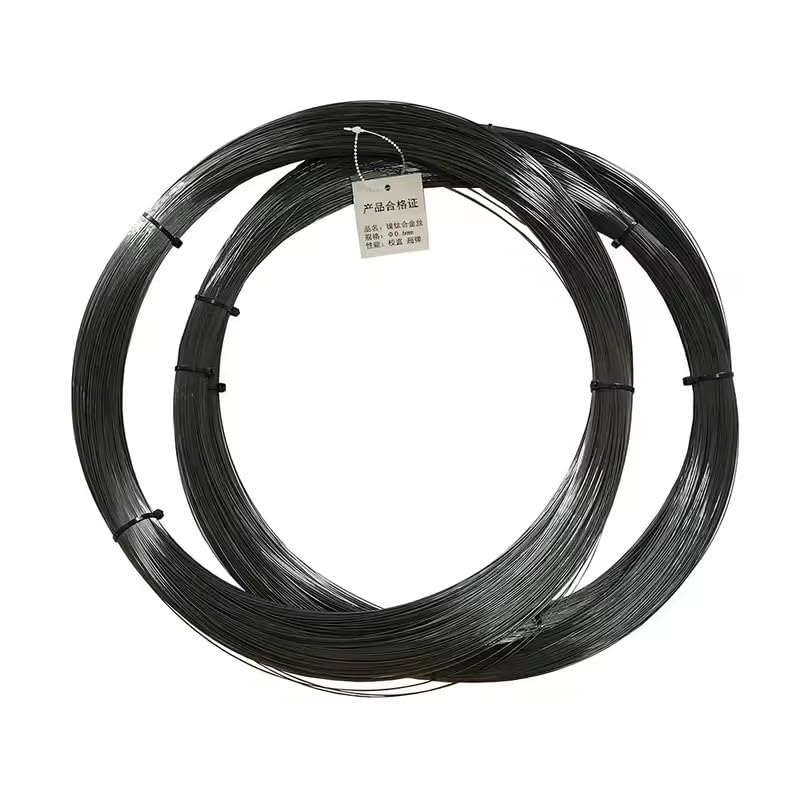 Superelastisches Nitinol-Formgedächtnislegierung, Nickel-Titan, gerader Draht, hyperelastisches Filament, Schwarz, 0,05 mm - 5 mm (0,6 mm x 10 m)