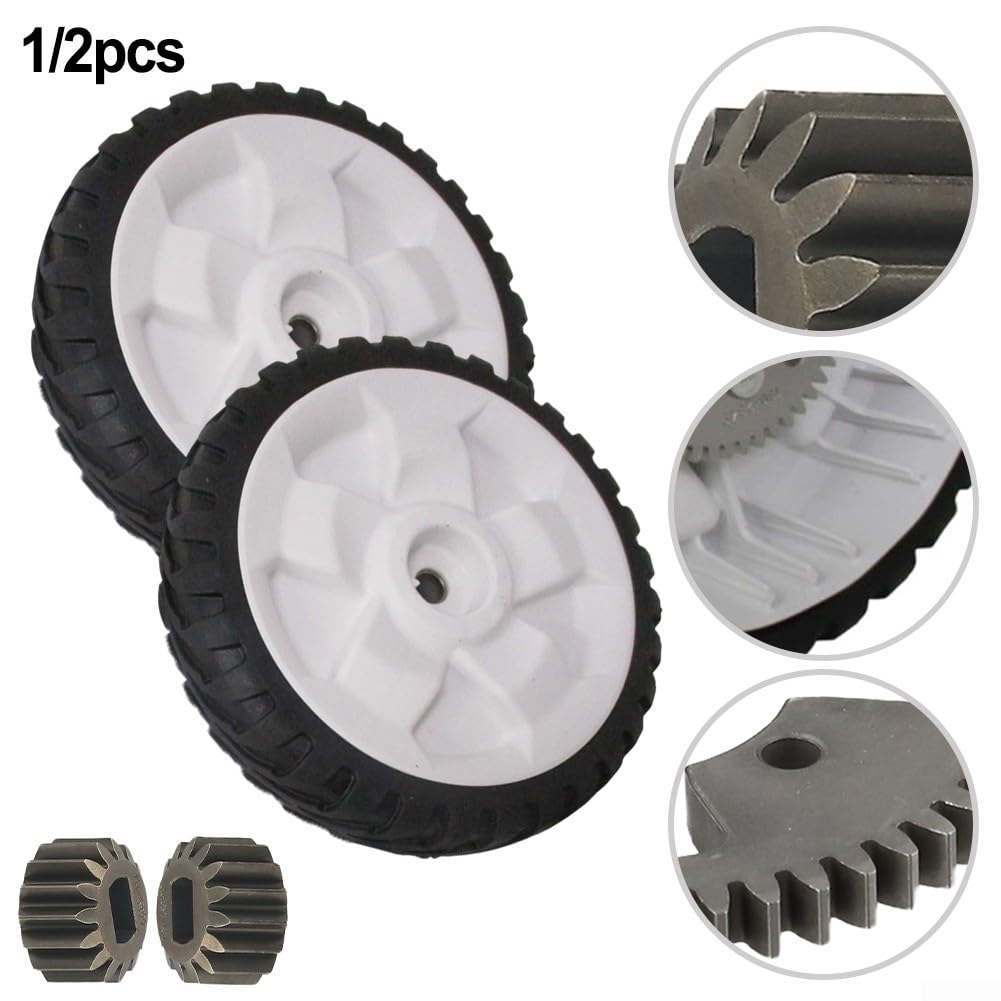 Juego de piñón y rueda de cortacésped de 8 pulgadas 137-4835 131-5399 para kit de repuesto de rueda de cortacésped Toro para tractor de césped autopropulsado, montaje de rueda delantera, repuesto de