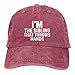 I'm The Sibling That Throws Hands Hat Women Baseball Caps Fashionable Hats Red