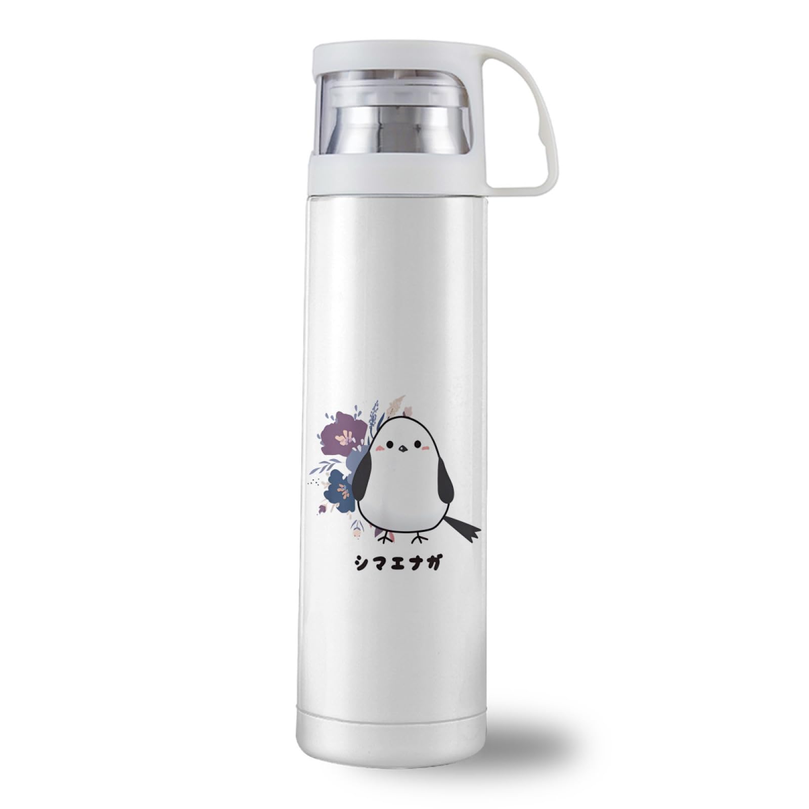 Amazon｜水筒 シマエナガ 鳥柄 ステンレスマグ ステンレスボトル