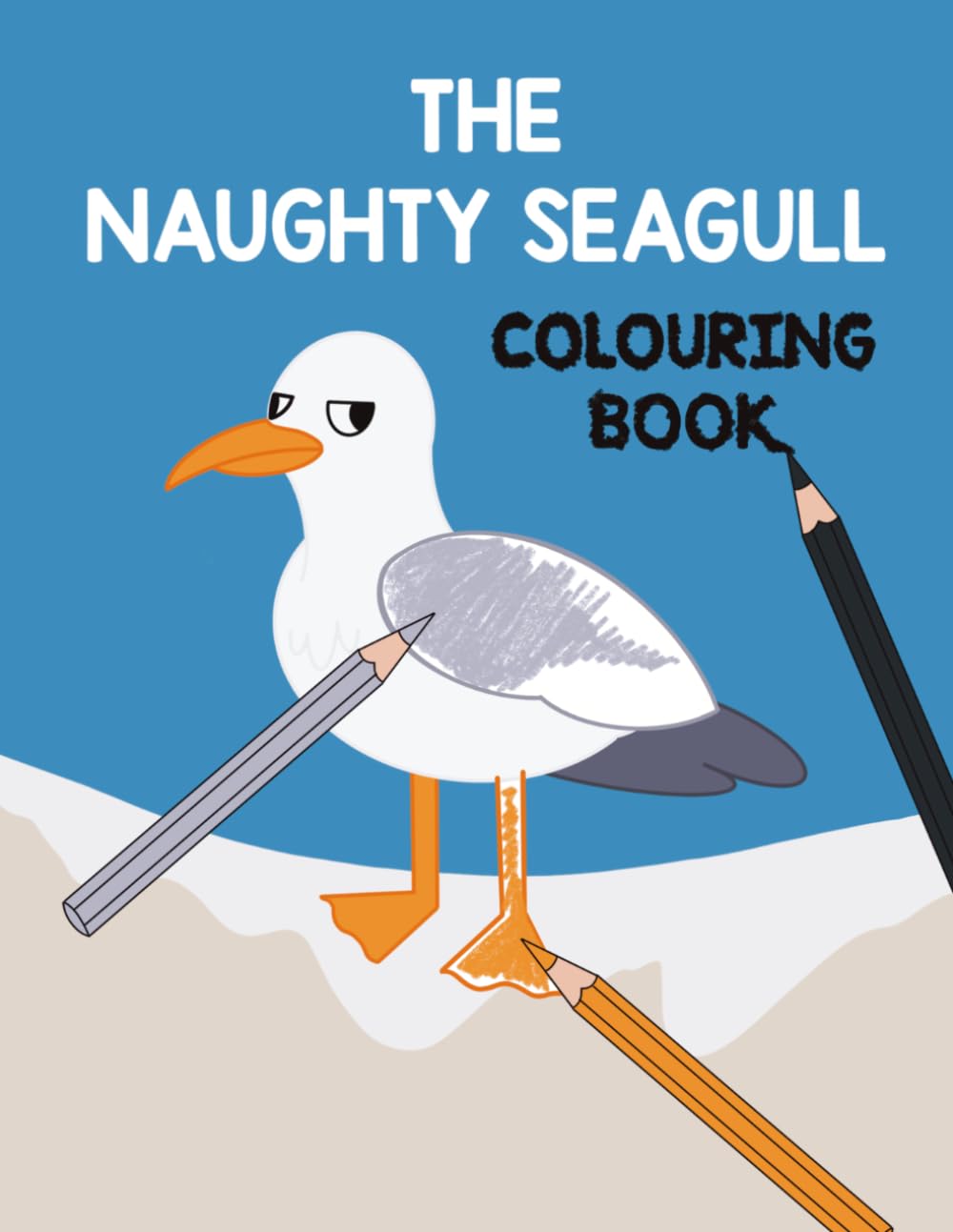 The Naughty Seagull: colouring book