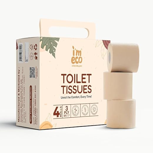IMECO Bamboo Toilet Tissue 3-Ply 880 Pulls