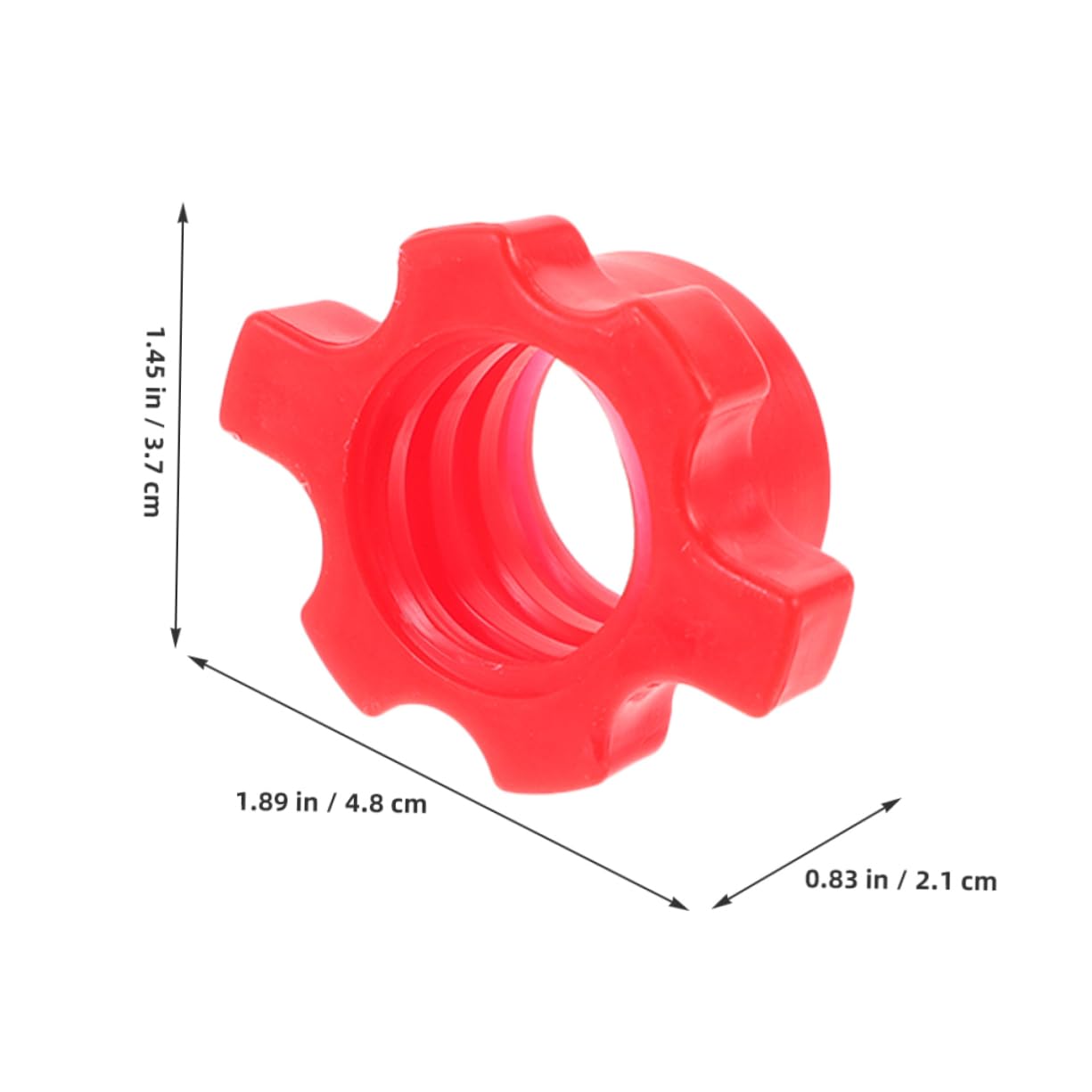 OSOLADY 4pcs Barbell Nut Clips Dumbbell Collars for Home Fitness Equipment Secure Weight Locking System Multipurpose Use for Weightlifting for Home Gym Setup