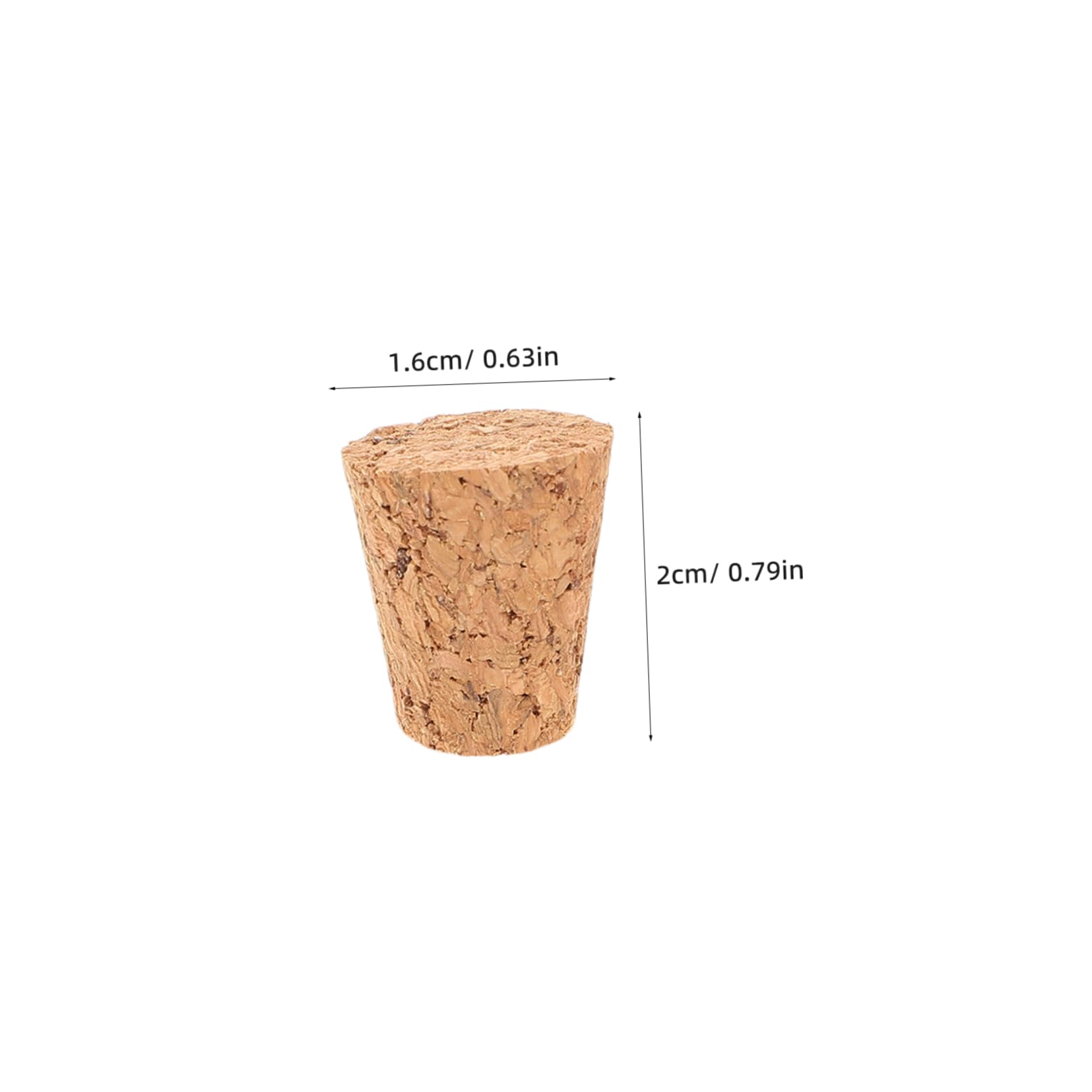 VANZACK Wishing Bottle Accessory 20pcs Mini Cork Bottles Tapered Wine Corks DIY Craft Kit